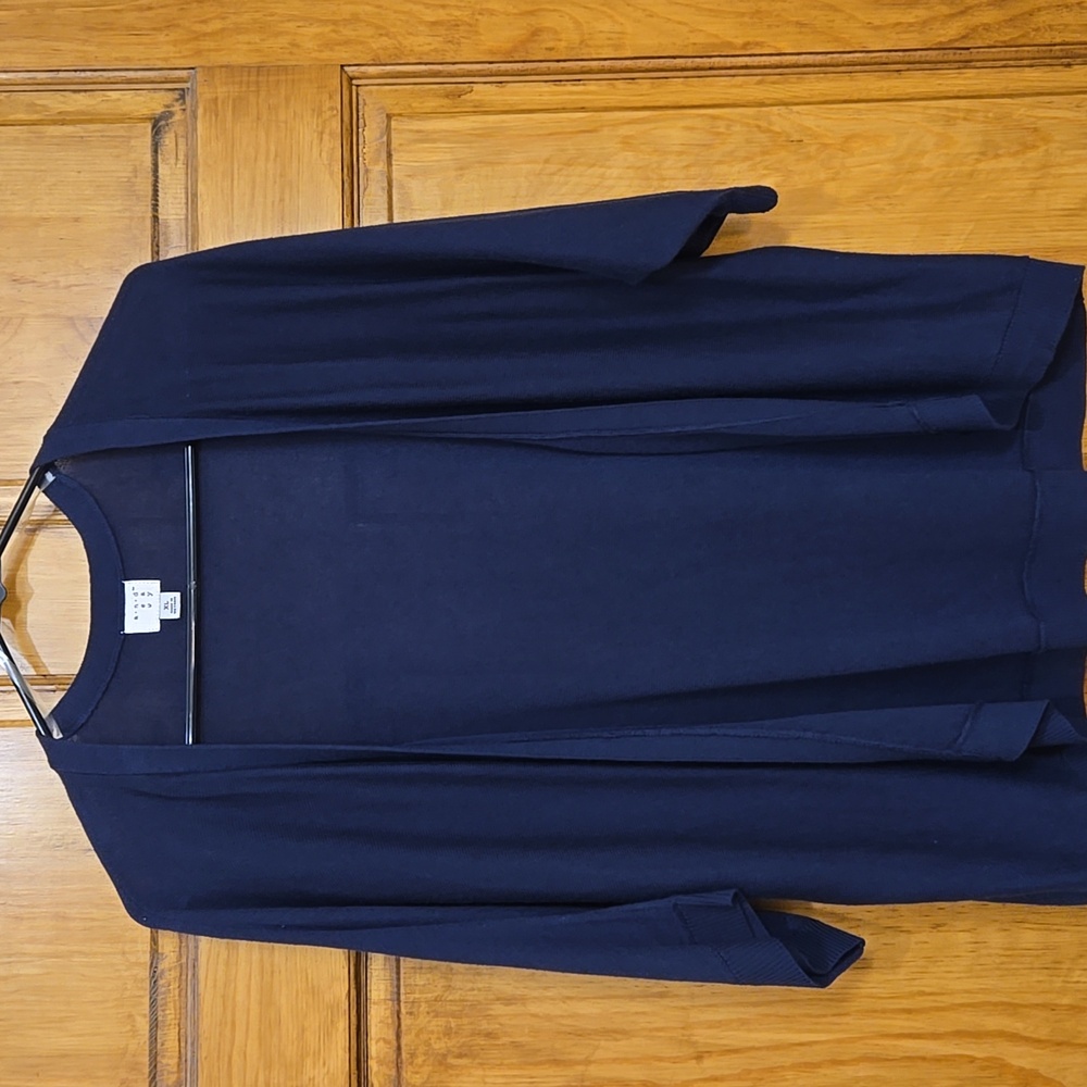 A.N.D.E.A.W.Y Open Front Navy Cardigan
